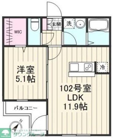 クリアル門前仲町の物件間取画像